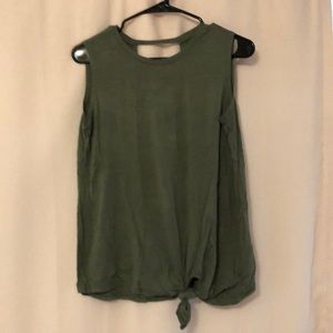 army green tank top